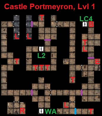 Castle Portmeyron, Lvl 1