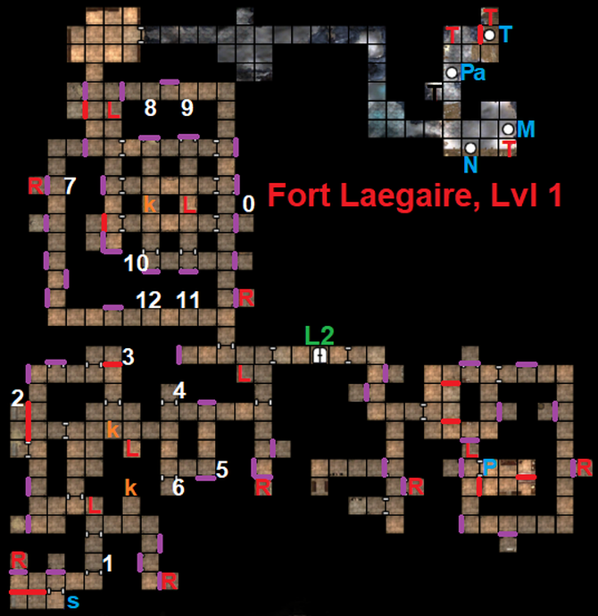 Fort Laegaire, Lvl 1